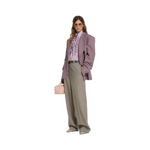 Wool Mouliné Trousers