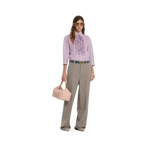 Wool Mouliné Trousers
