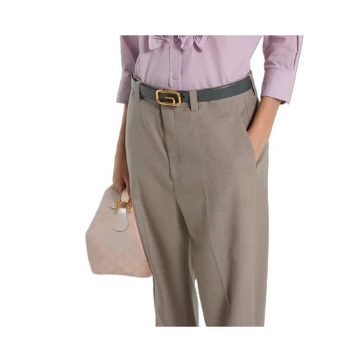 Wool Mouliné Trousers