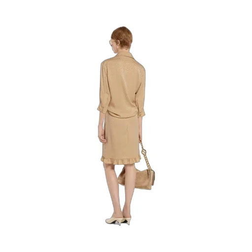 Diagonal Gg Silk Jacquard Shirt