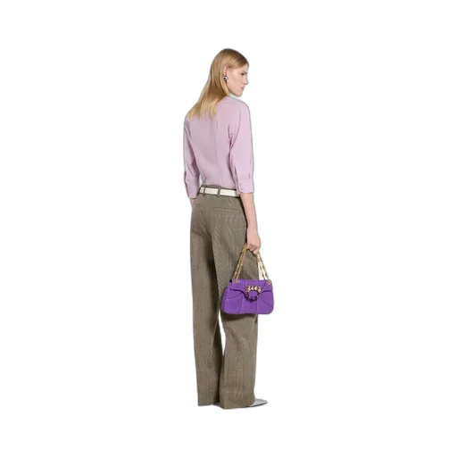 Prince Of Wales Wool Trousers
