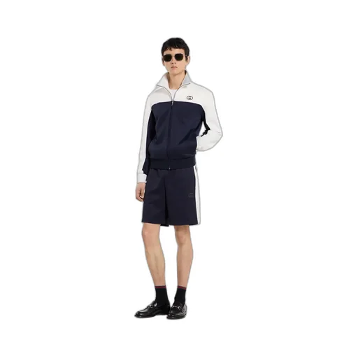 Technical Jersey Shorts With Embroidery