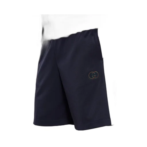 Technical Jersey Shorts With Embroidery