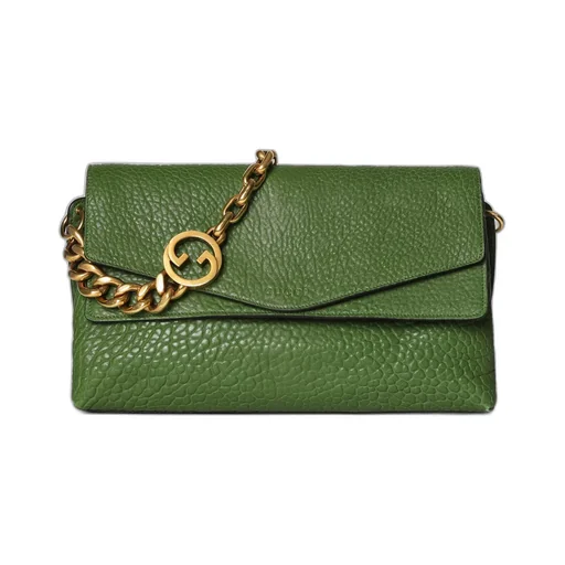 Large Shoulder Bag With Chain