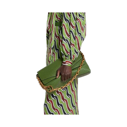 Large Shoulder Bag With Chain