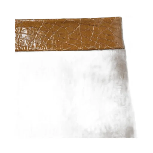 Shiny Leather Midi Skirt