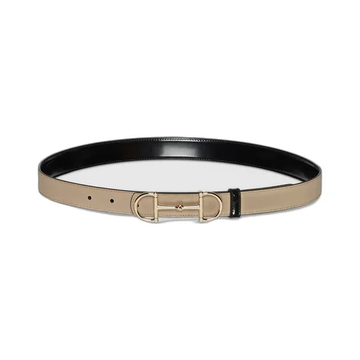 Reversible Thin Belt With Horsebit
