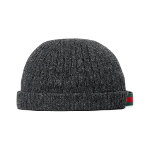 Rib Knit Wool Hat