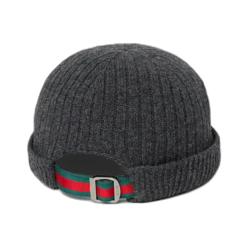 Rib Knit Wool Hat