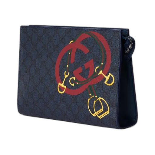 Gg Medium Pouch With Print