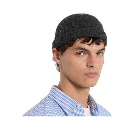 Rib Knit Wool Hat