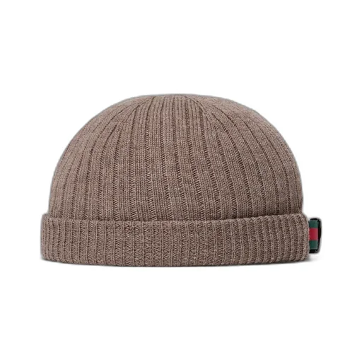 Rib Knit Wool Hat