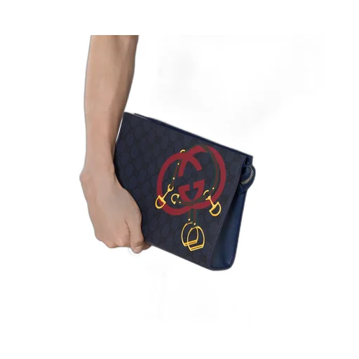 Gg Medium Pouch With Print