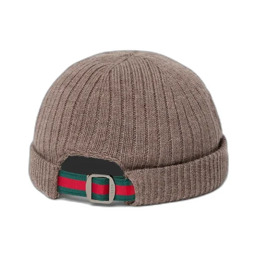 Rib Knit Wool Hat