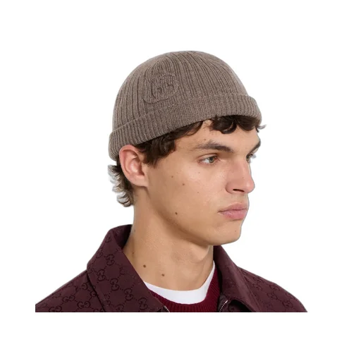 Rib Knit Wool Hat