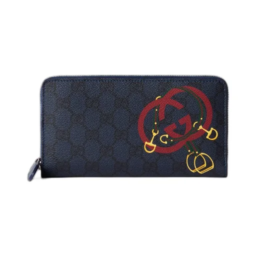 Gg Zip Around Wallet With Print
