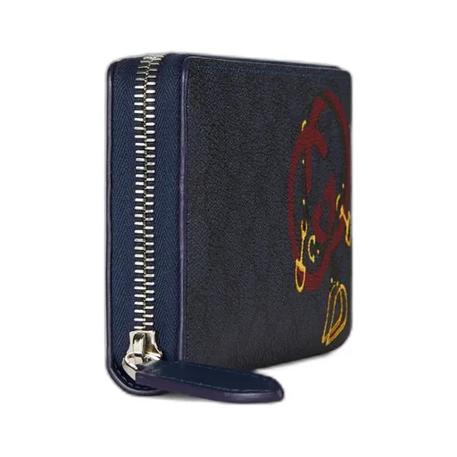 Gg Zip Around Wallet With Print