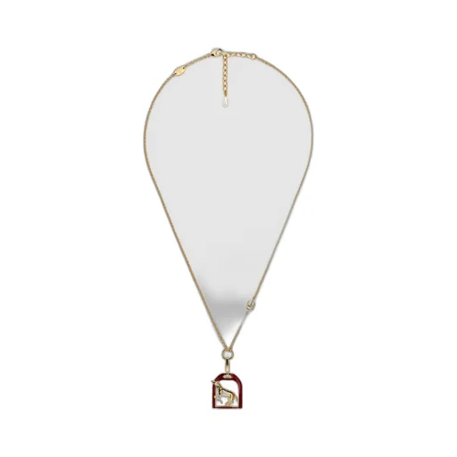 Horse-Inspired Pendant Charm Necklace
