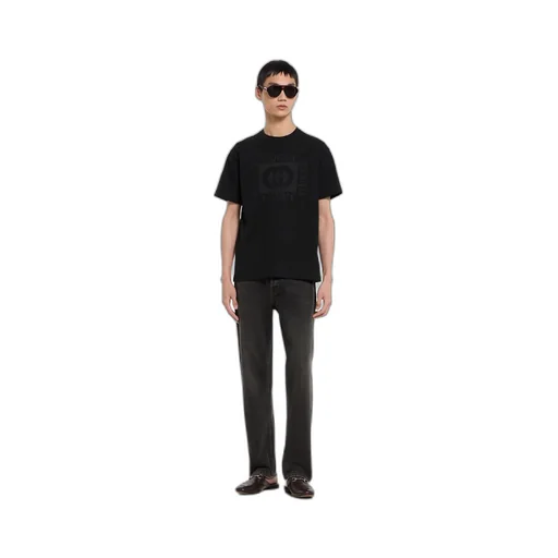 Cotton Jersey T-Shirt With Print