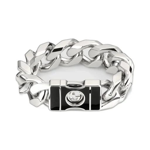 Gucci Interlocking Chain Bracelet With Buckle