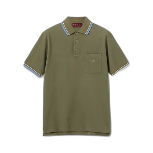 Cotton Piquet Polo Shirt With Embroidery