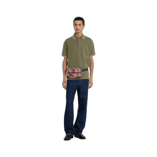 Cotton Piquet Polo Shirt With Embroidery