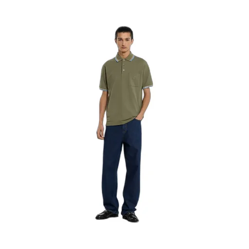 Cotton Piquet Polo Shirt With Embroidery