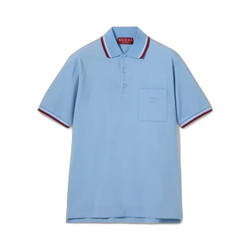 Cotton Piquet Polo Shirt With Embroidery