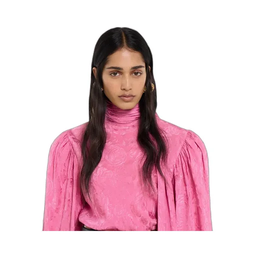 Silk Twill Shirt With Ribbon