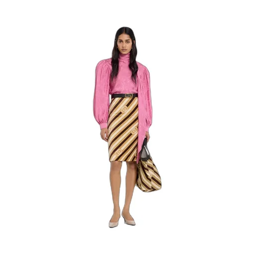 Silk Twill Shirt With Ribbon