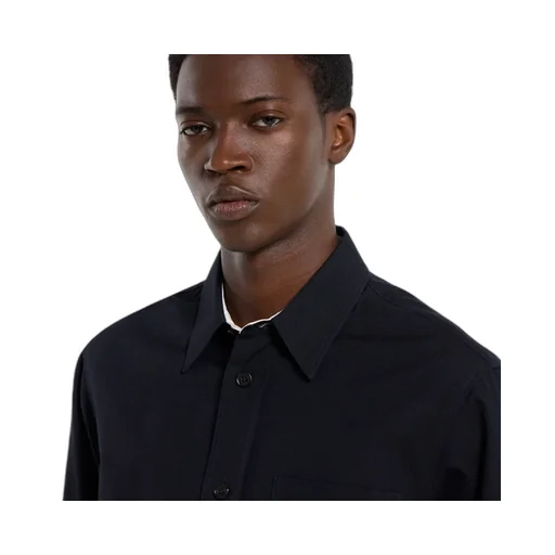 Selvedge Cotton Shirt With Gucci Detail