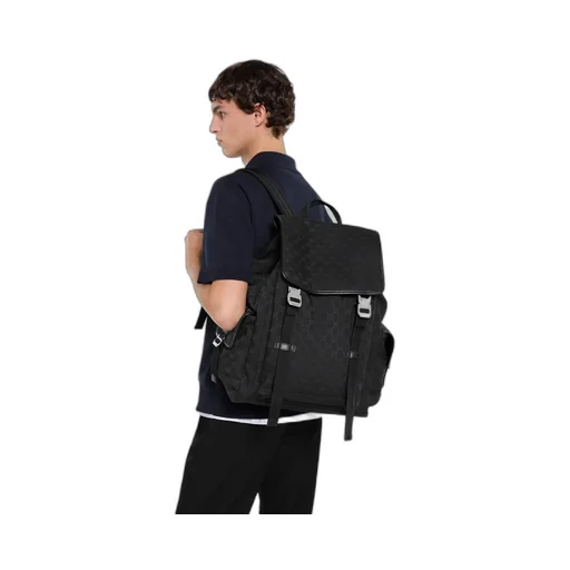Gg Canvas Large Backpack