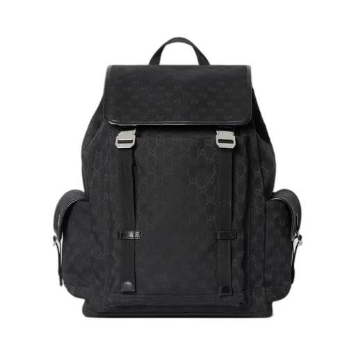 Gg Canvas Large Backpack