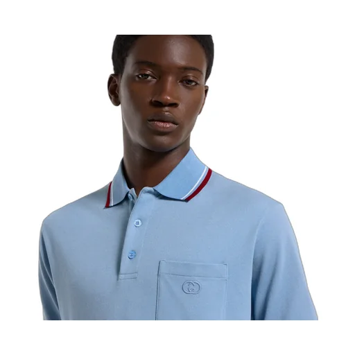 Cotton Piquet Polo Shirt With Embroidery
