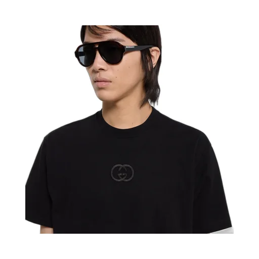 Cotton Jersey T-Shirt With Embroidery