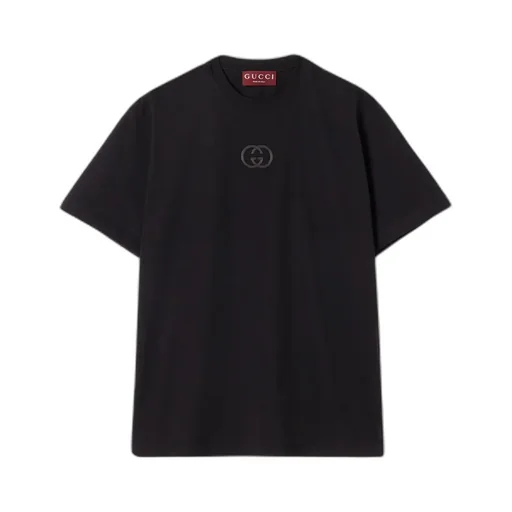 Cotton Jersey T-Shirt With Embroidery