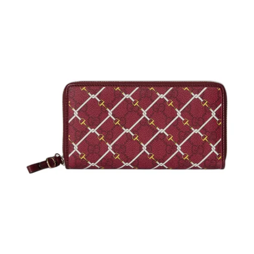 Printed Gg Zip Around Wallet