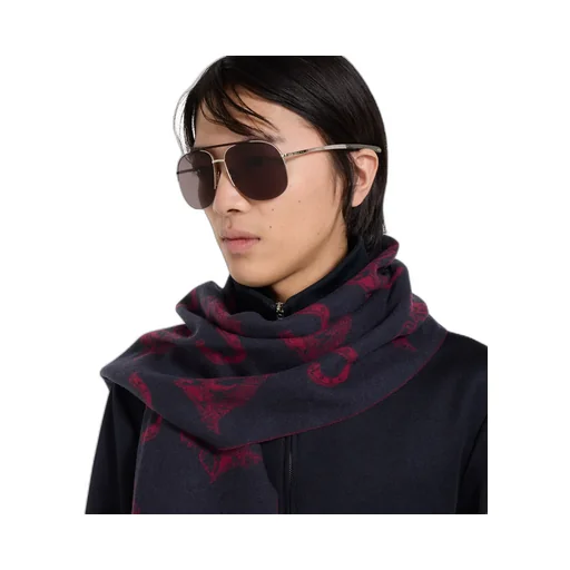 Silk Wool Equestrian Jacquard Scarf