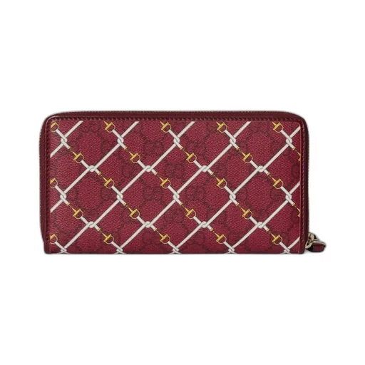Printed Gg Zip Around Wallet