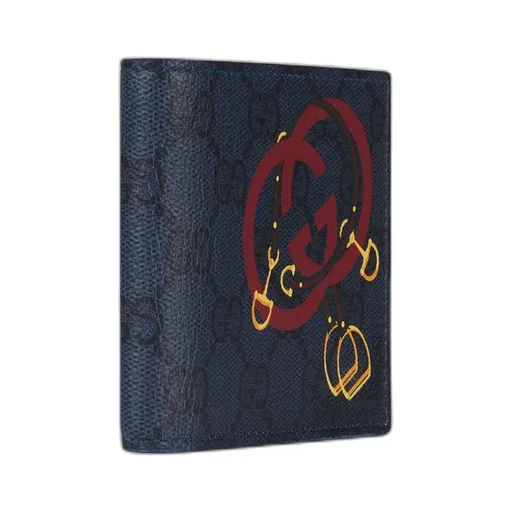 Gg Bi-Fold Wallet With Print
