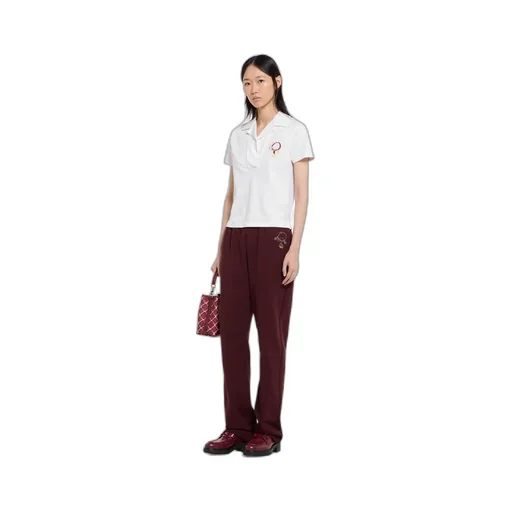 Cotton Piquet Polo Shirt With Embroidery