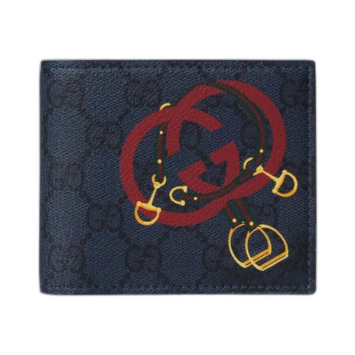 Gg Bi-Fold Wallet With Print