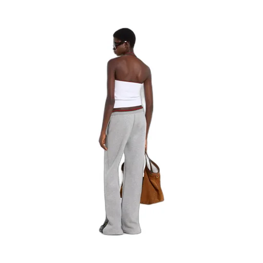 Cotton Jersey Leisure Trousers With Web