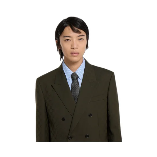 Horsebit Silk Jacquard Tie