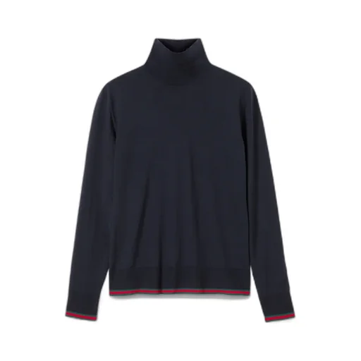 Fine Knit Wool Turtleneck