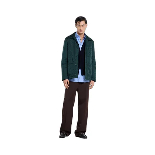 Knit Wool Cardigan With Embroidery