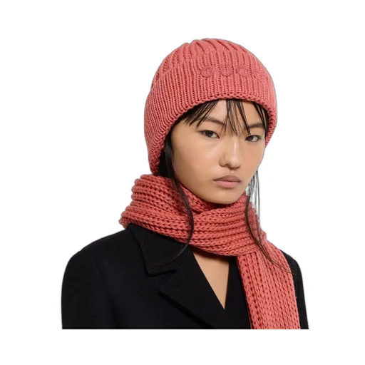 Wool Cashmere Hat With Embroidery