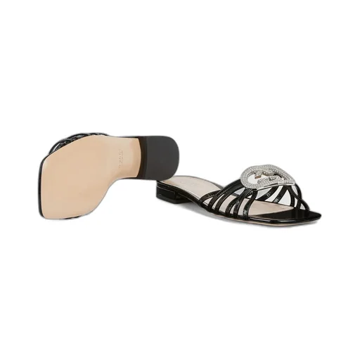 Slide With Crystal Interlocking G