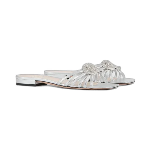 Slide With Crystal Interlocking G