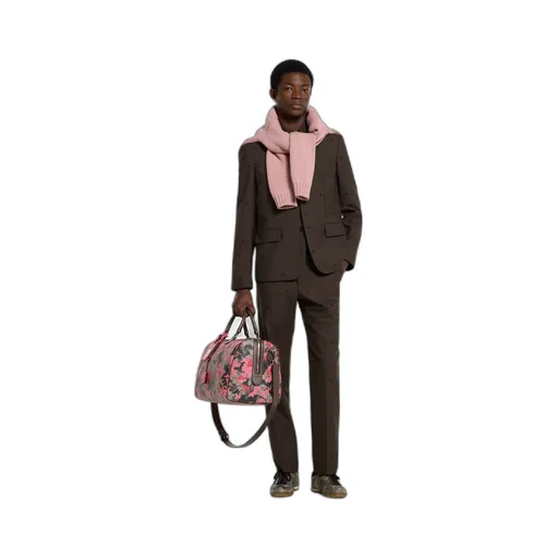 Gg Houndstooth Wool Jacquard Shirt